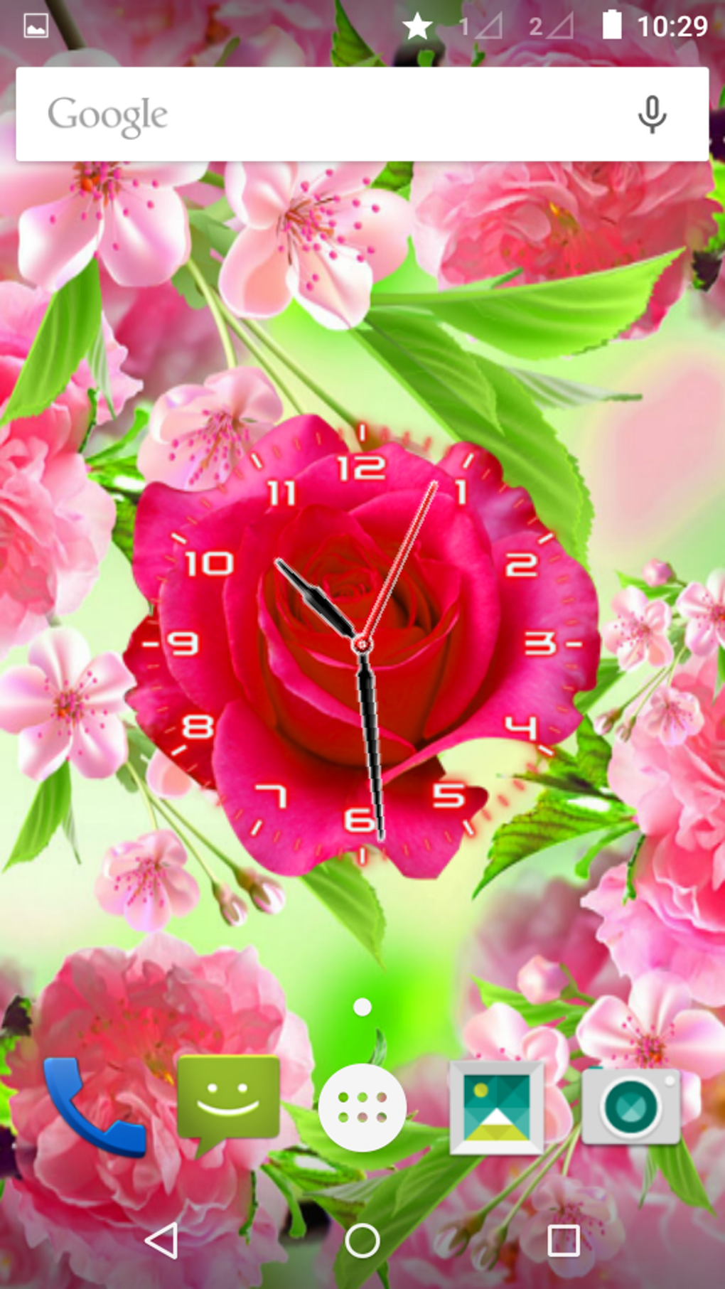 rose-flower-clock-for-android-download