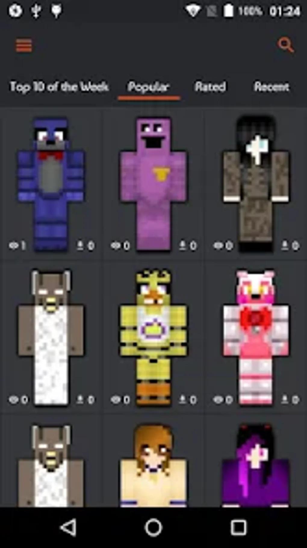 Horror Skins For Minecraft Pe لنظام Android تنزيل