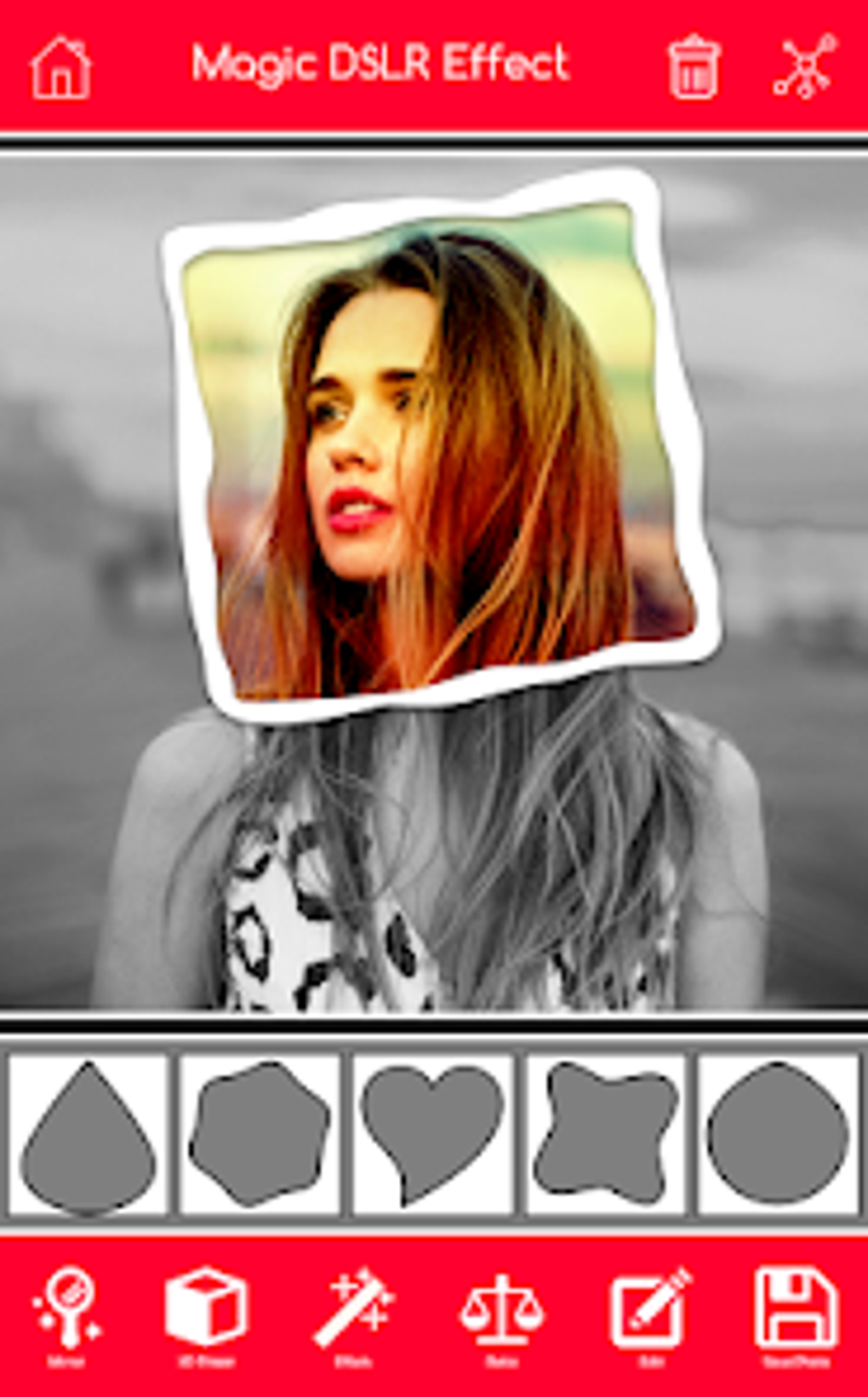 Android 3D Mirror Photo Collage Editor 