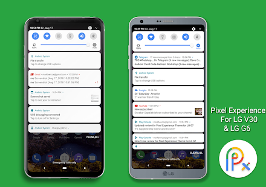 pixel experience theme for lg v30 lg g6 lg v20 screenshot