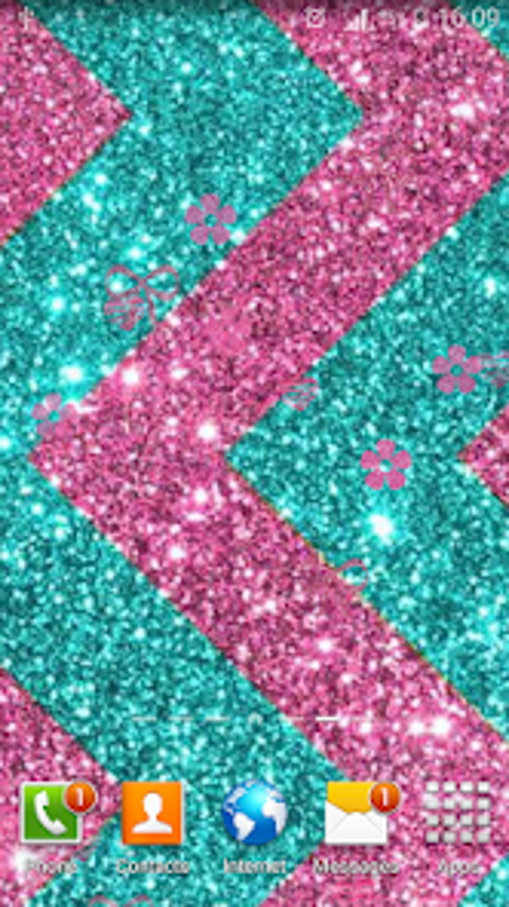 Pink Glitter Live Wallpaper لنظام Android تنزيل