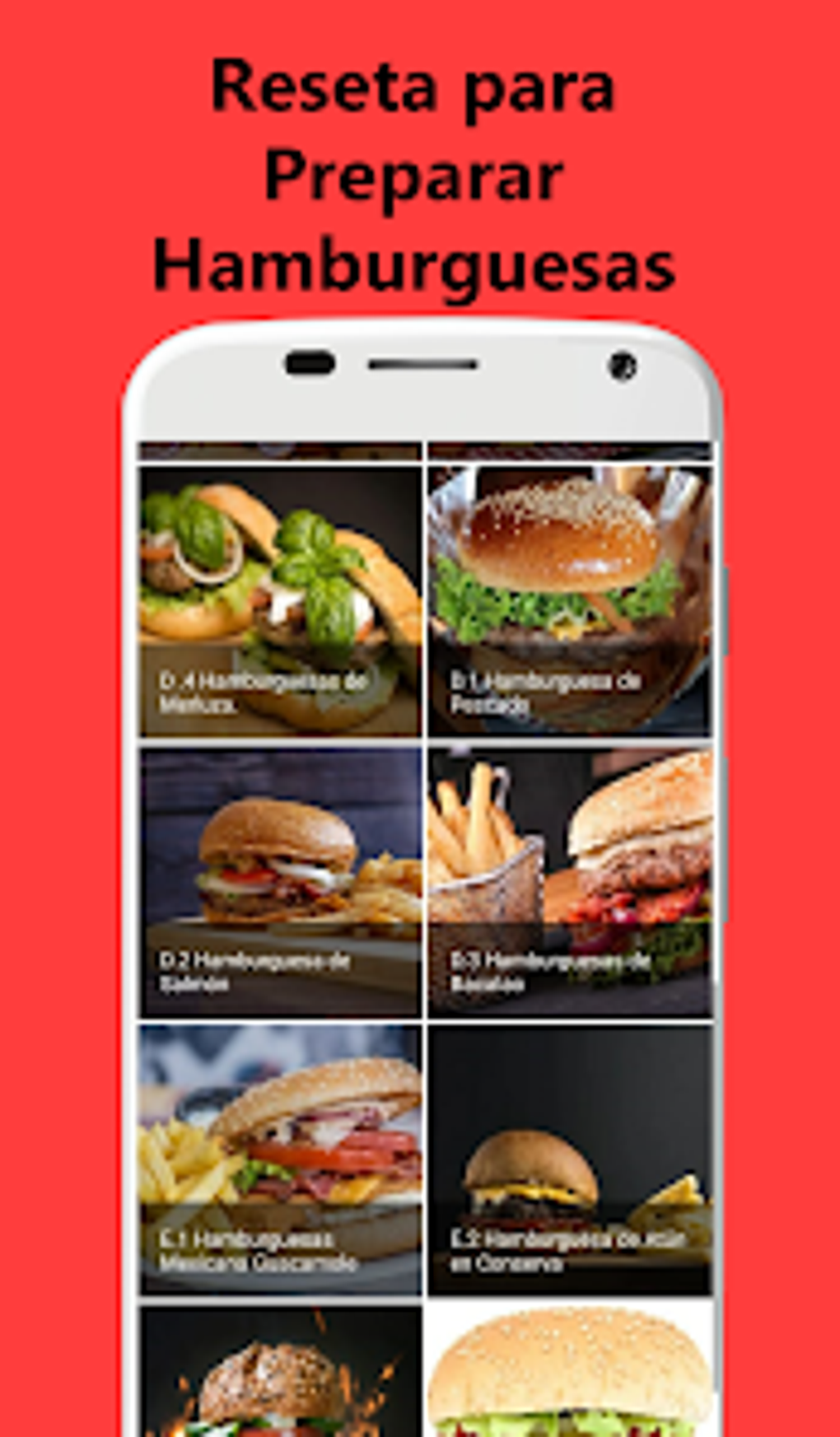 Homemade Burger Recipes для Android — Скачать