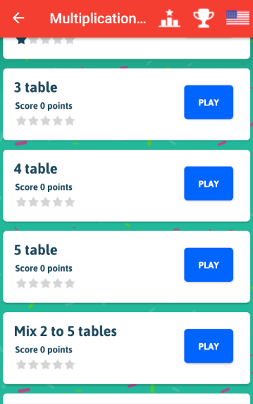 Multiplication Tables for Kids - Free Math Game APK for Android - Download