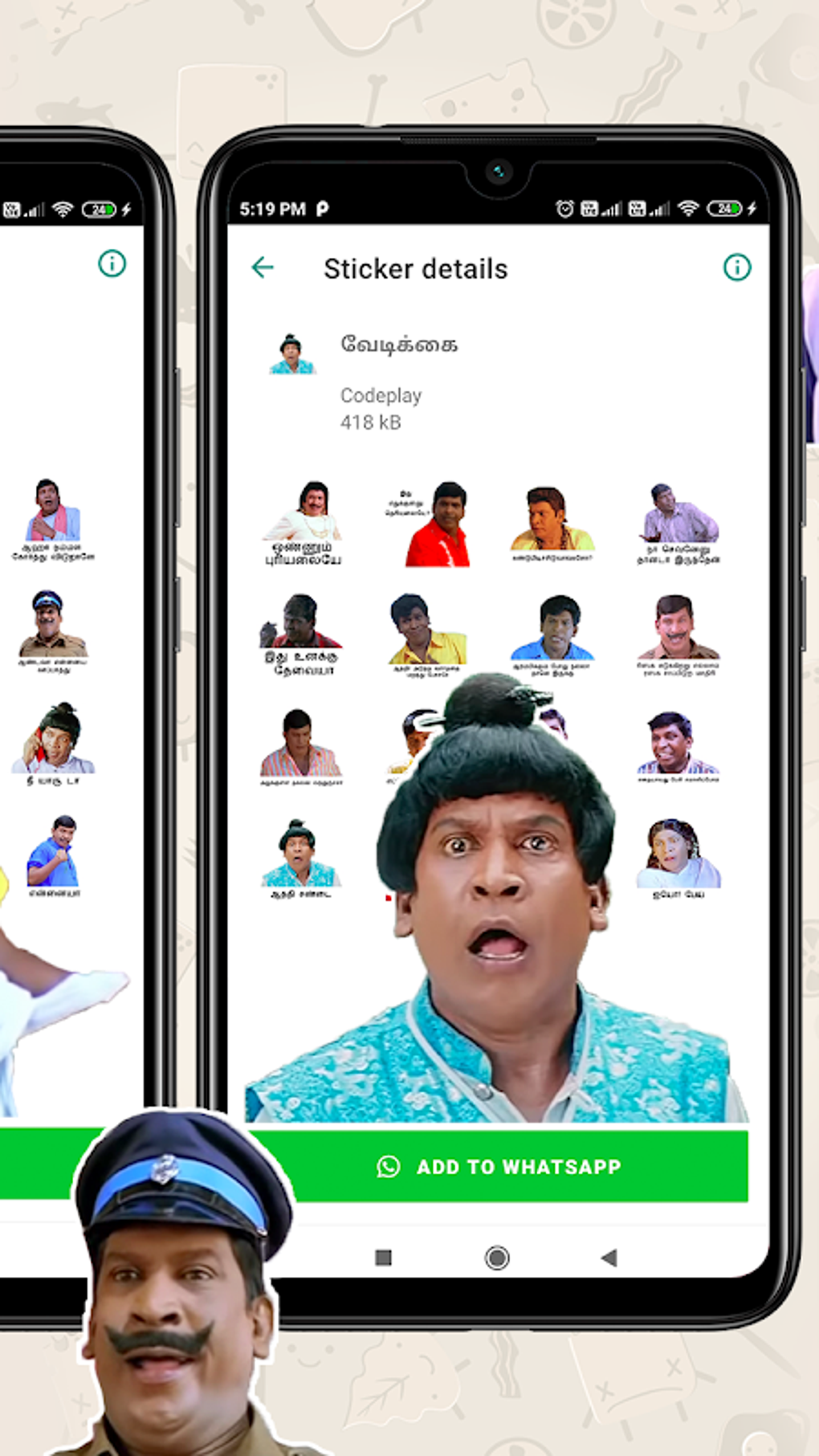 Tamil Vadivelu Stickers For Whatsapp WAStickerapps F r Android Download