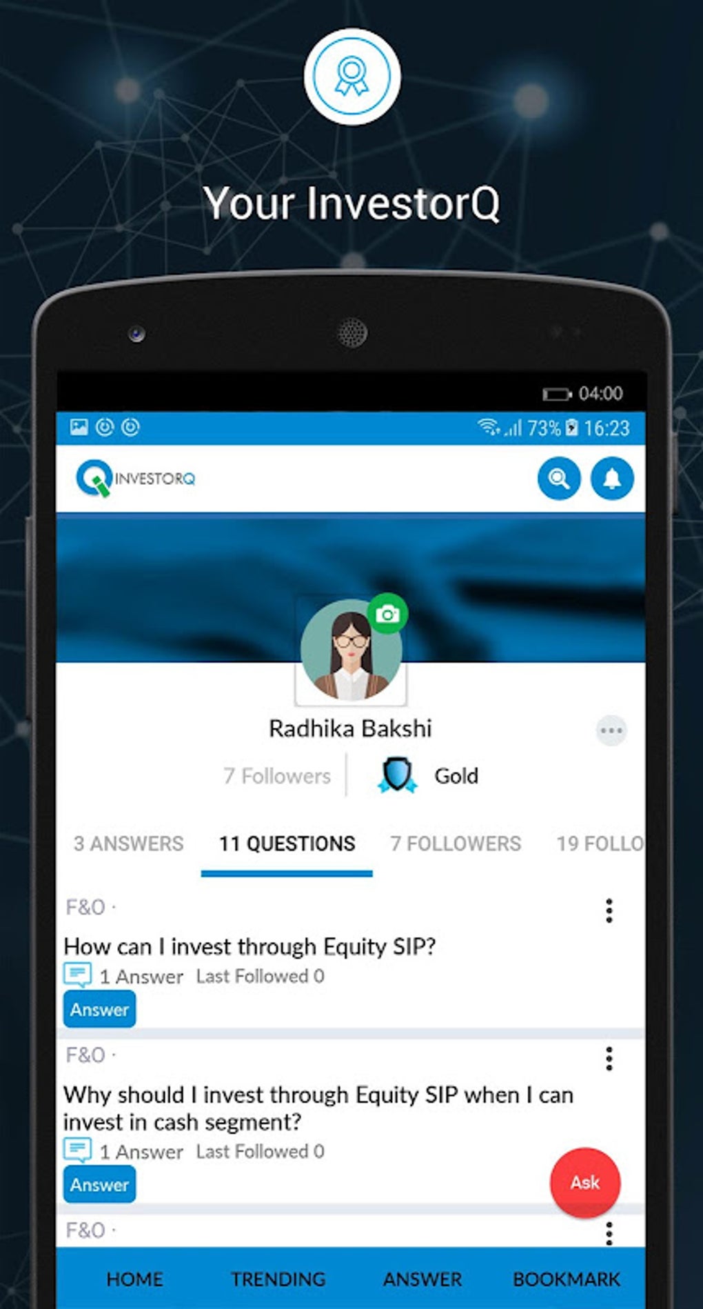 IQ-Investor Queries-Ask & Answer All About Finance APK For Android ...