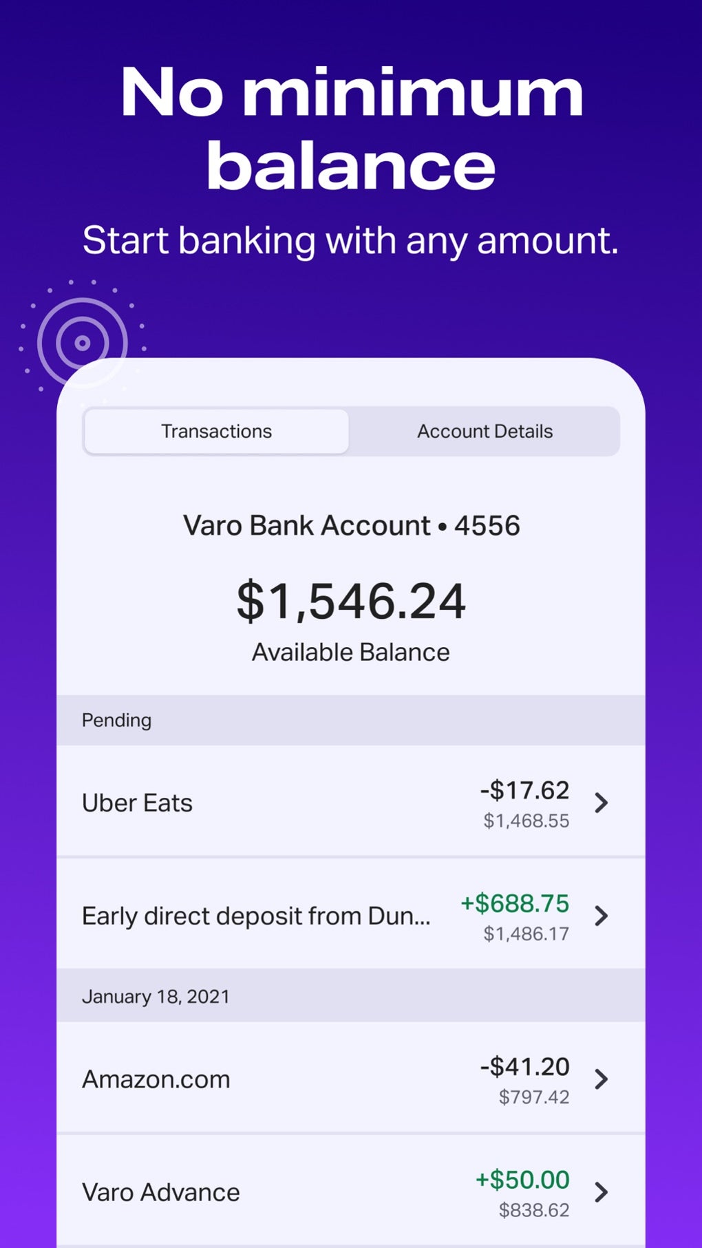 varo mobile banking