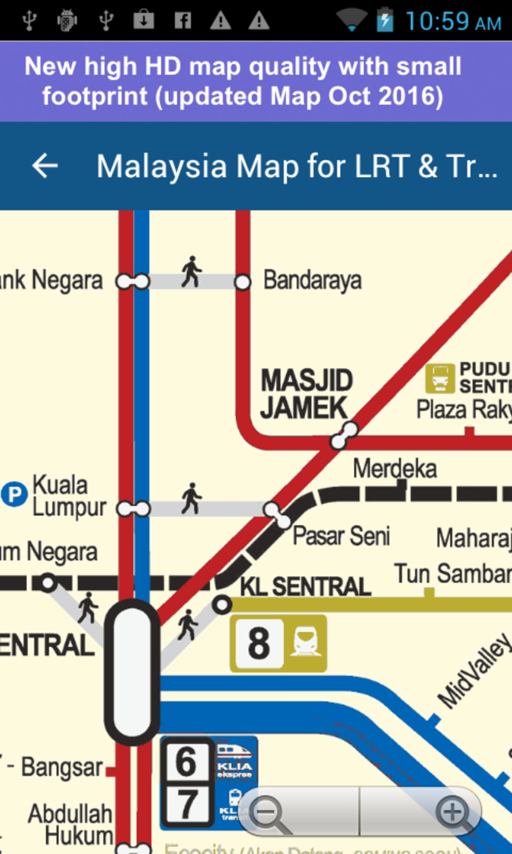Malaysia Map For Lrt Train Screenshot 