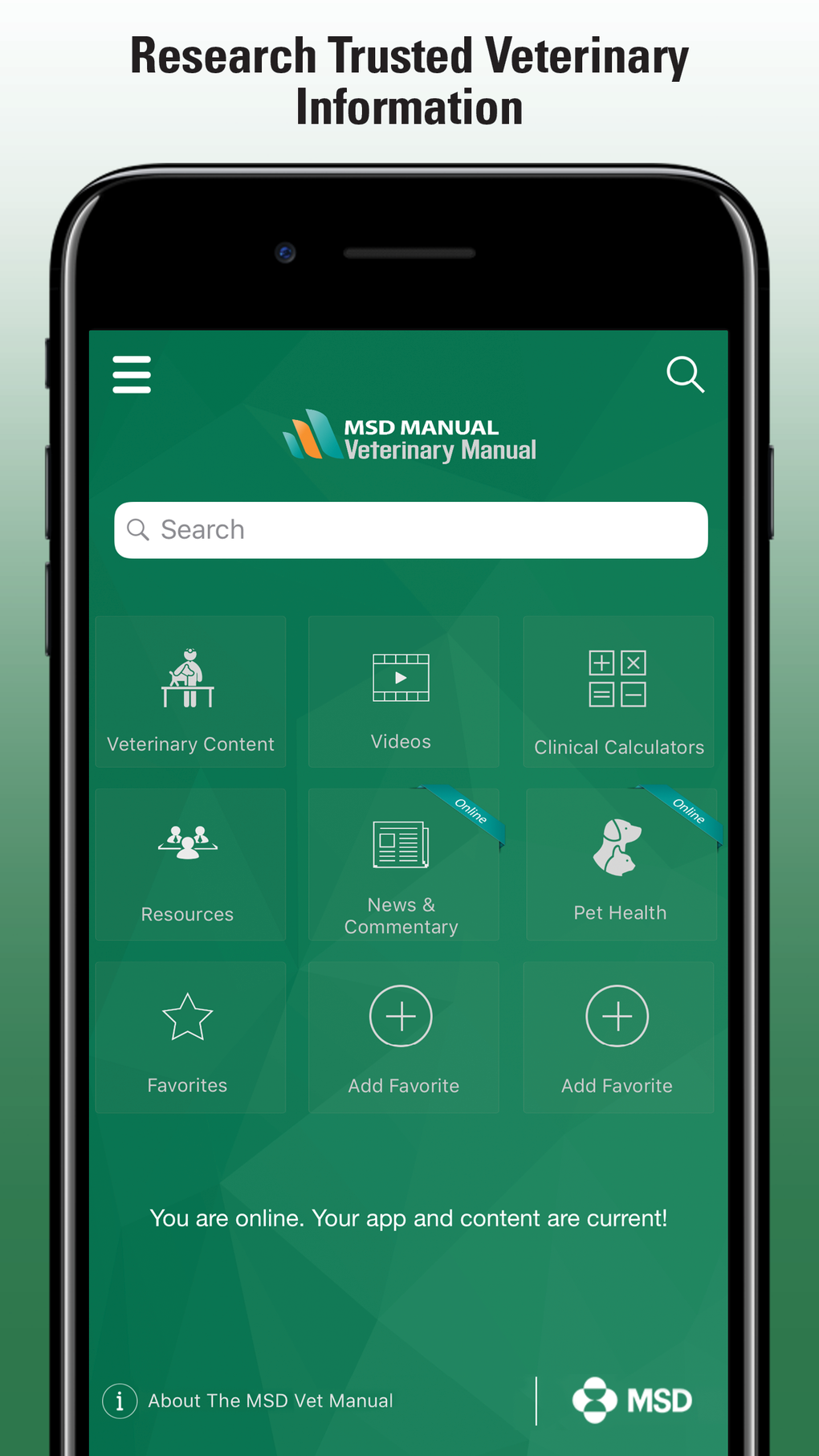 MSD Vet Manual Para IPhone - Download