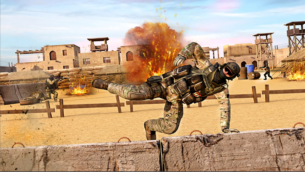 Download Commando War Army Game Offline android on PC