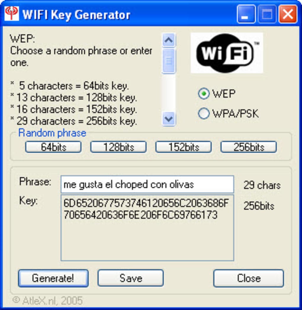 Wifi Key Generator - Download