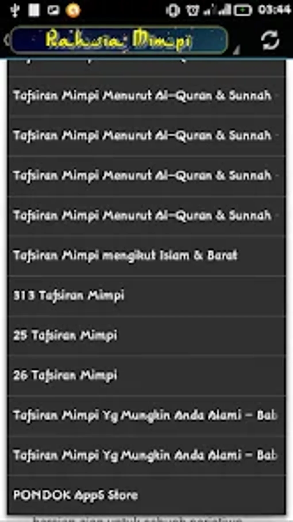 Tafsir Mimpi Menurut ISLAM For Android - Download