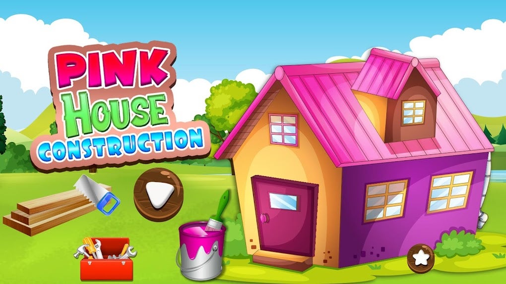 Pink House Construction: Home Builder Games for Android - Download