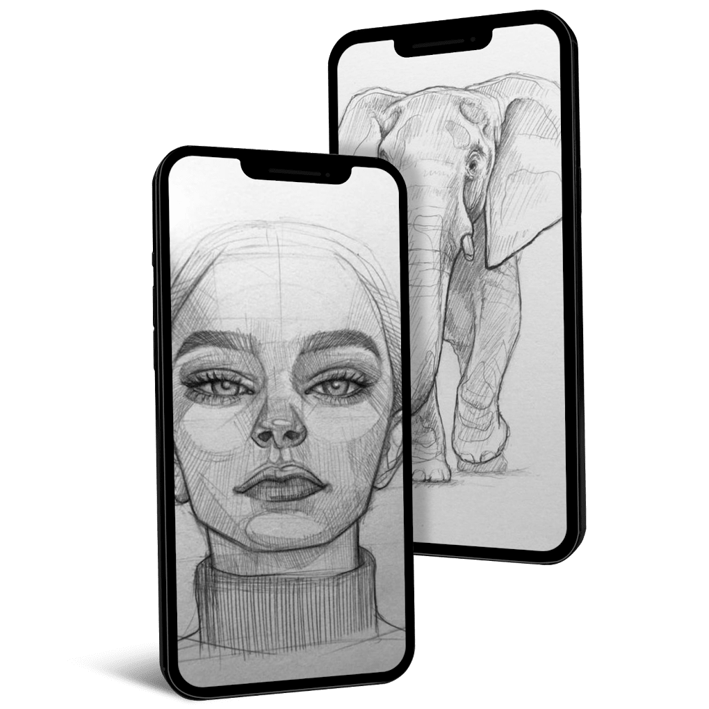 Pencil Sketch Drawing Ideas لنظام Android - تنزيل