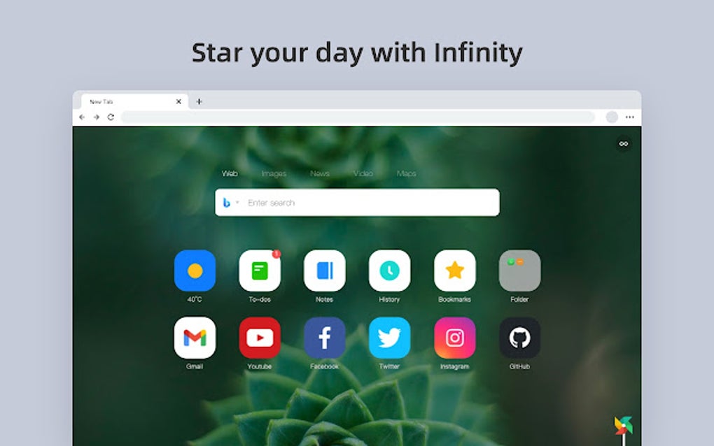Infinity new tab pro google chrome 