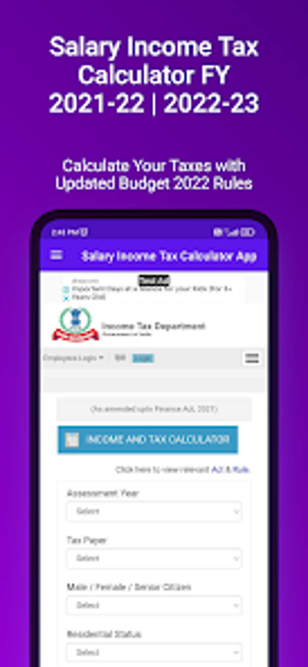 Salary Income Tax Calculator For Android Download