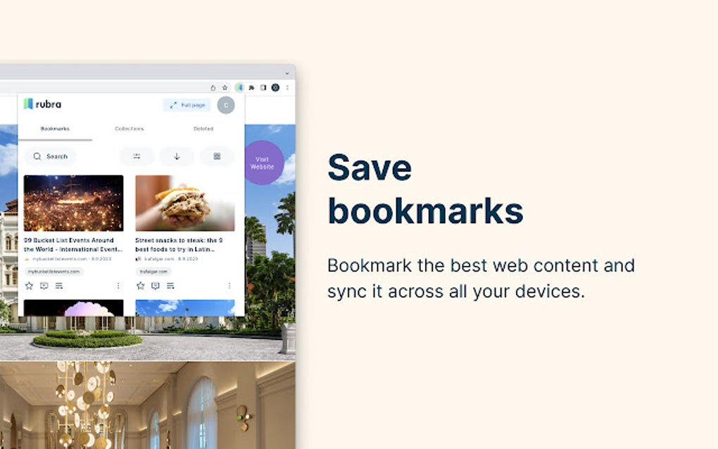 rubra Bookmark Manager for Google Chrome Extension Download