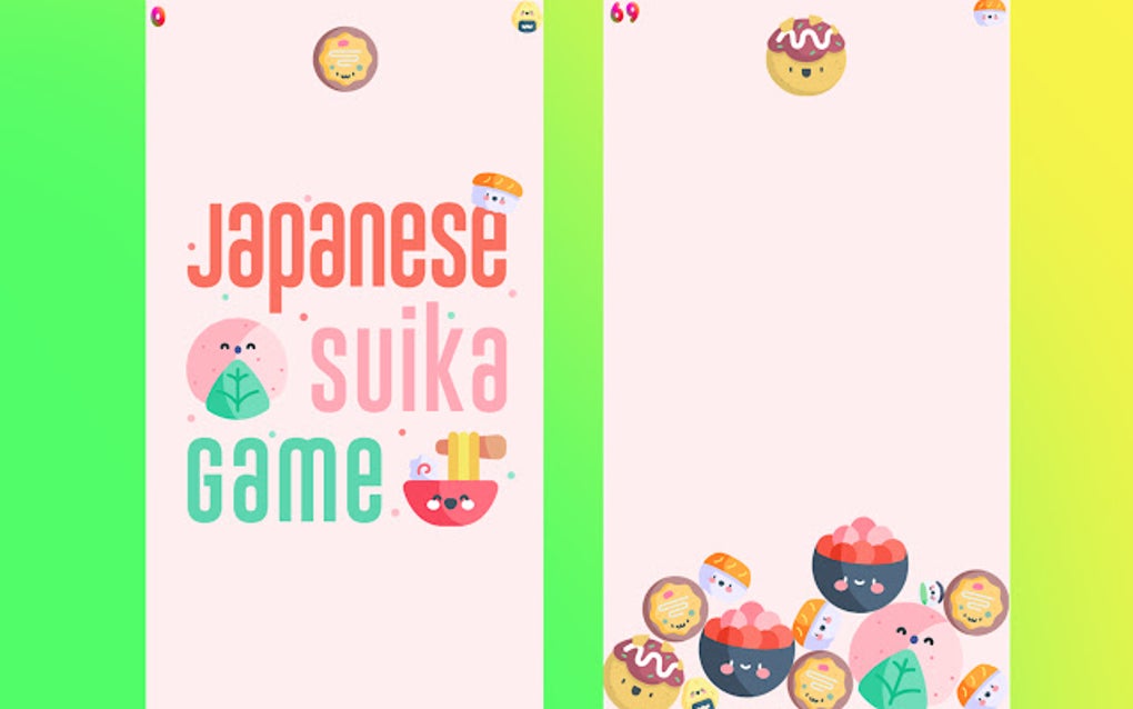 Japanese suika game : cute para Google Chrome - Extensión Descargar