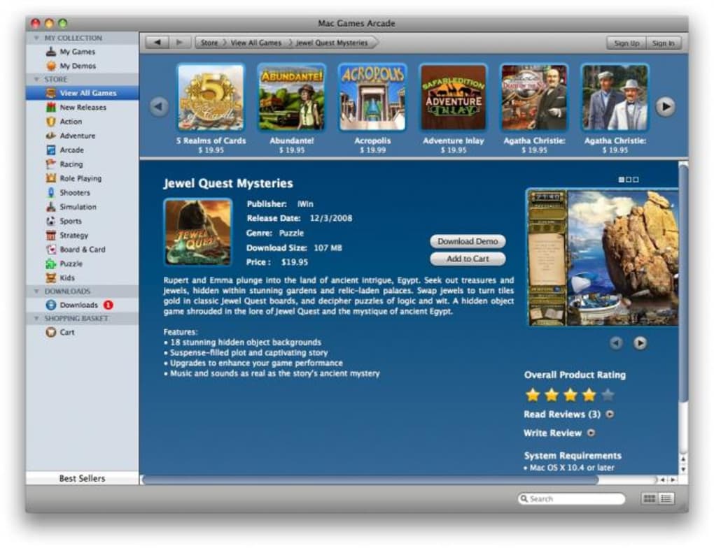 download games for apple mac