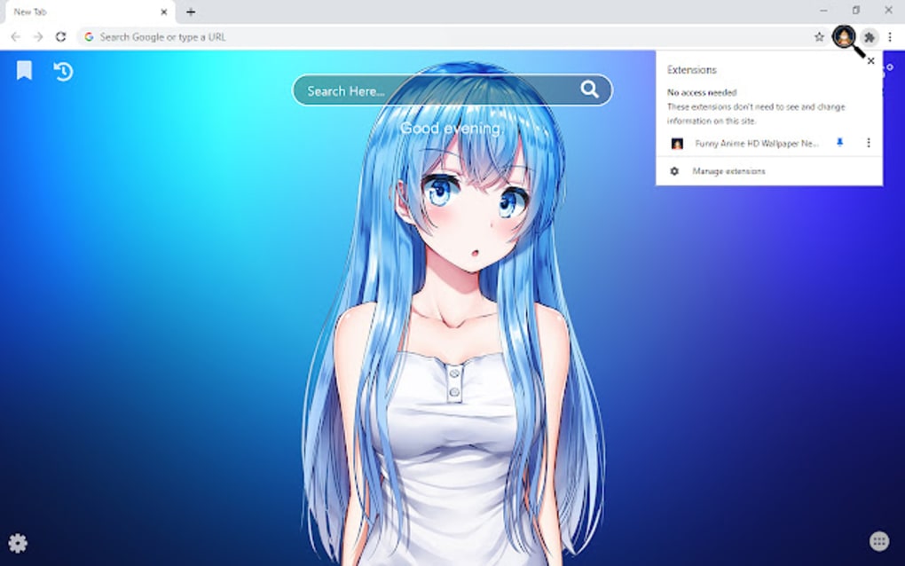 Funny Anime HD Wallpaper New Tab for Google Chrome - Extension Download