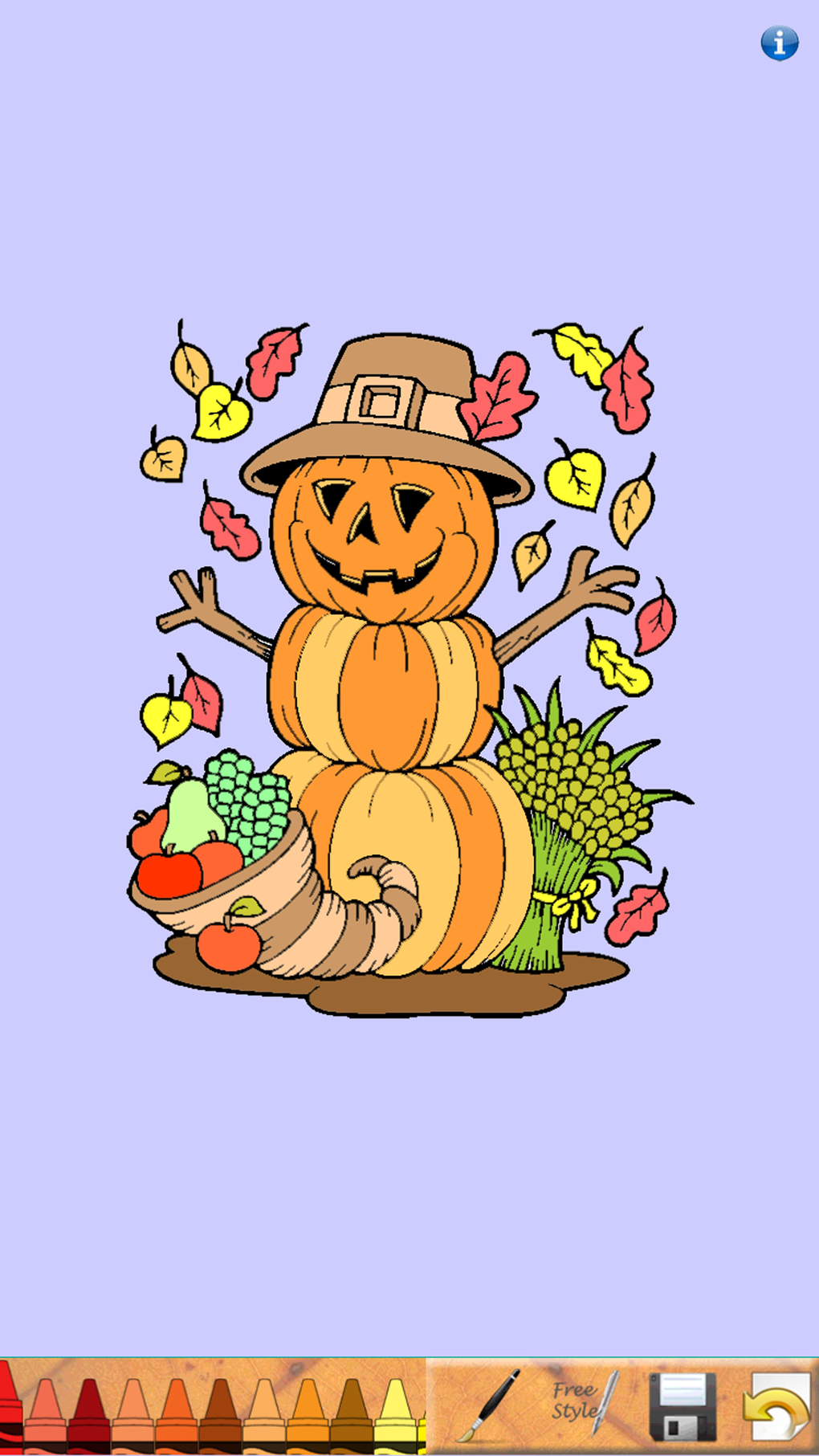 Thanksgiving Coloring Book for iPhone - Download