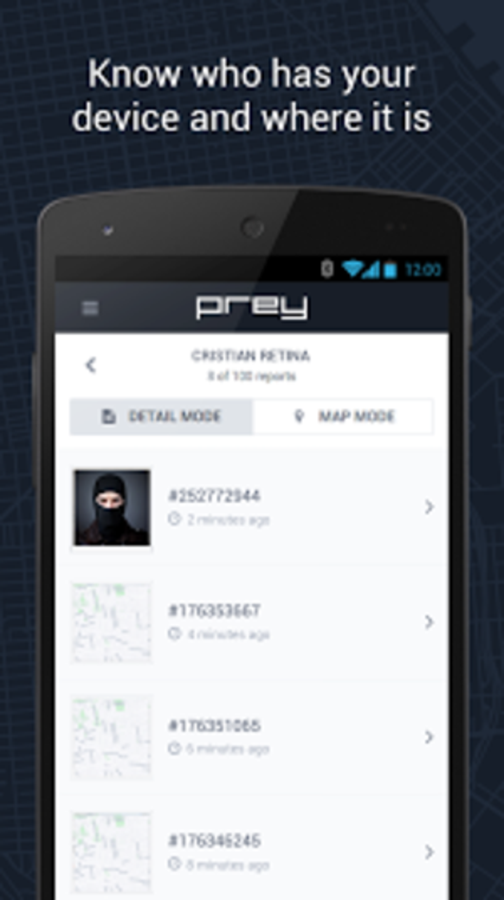 Find your phone. Prey: find my Phone & Security.