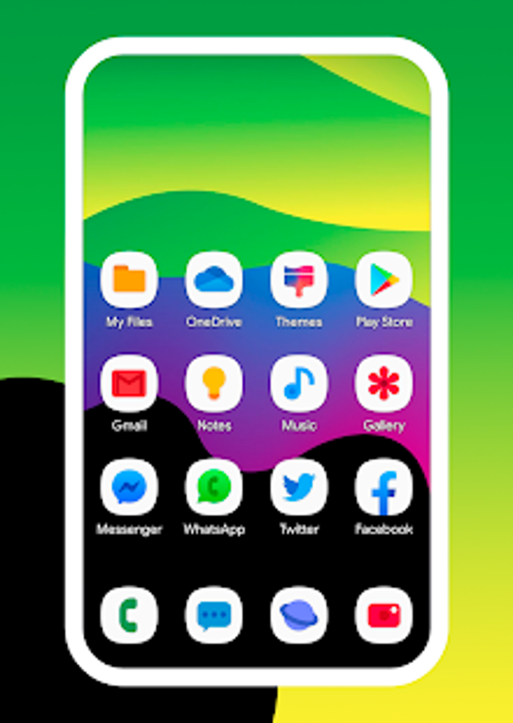 OneUI 3 White Icon Pack Para Android Download