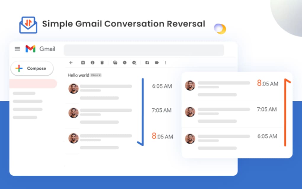 gmail reverse conversation extension