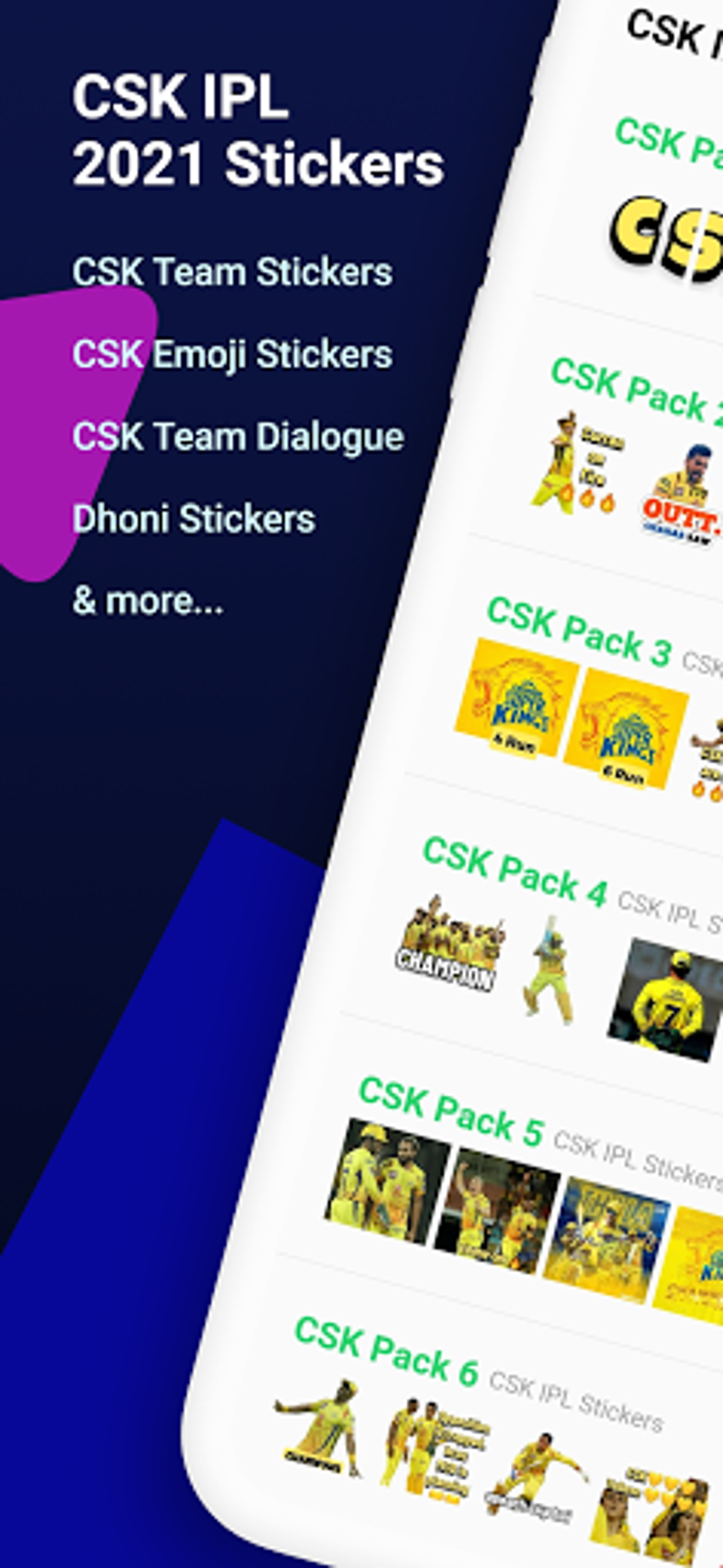 CSK IPL 2021 Stickers For Android - Download