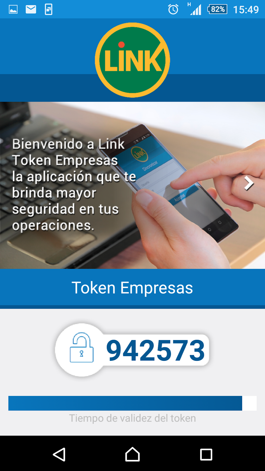 Link Token Empresas для Android — Скачать