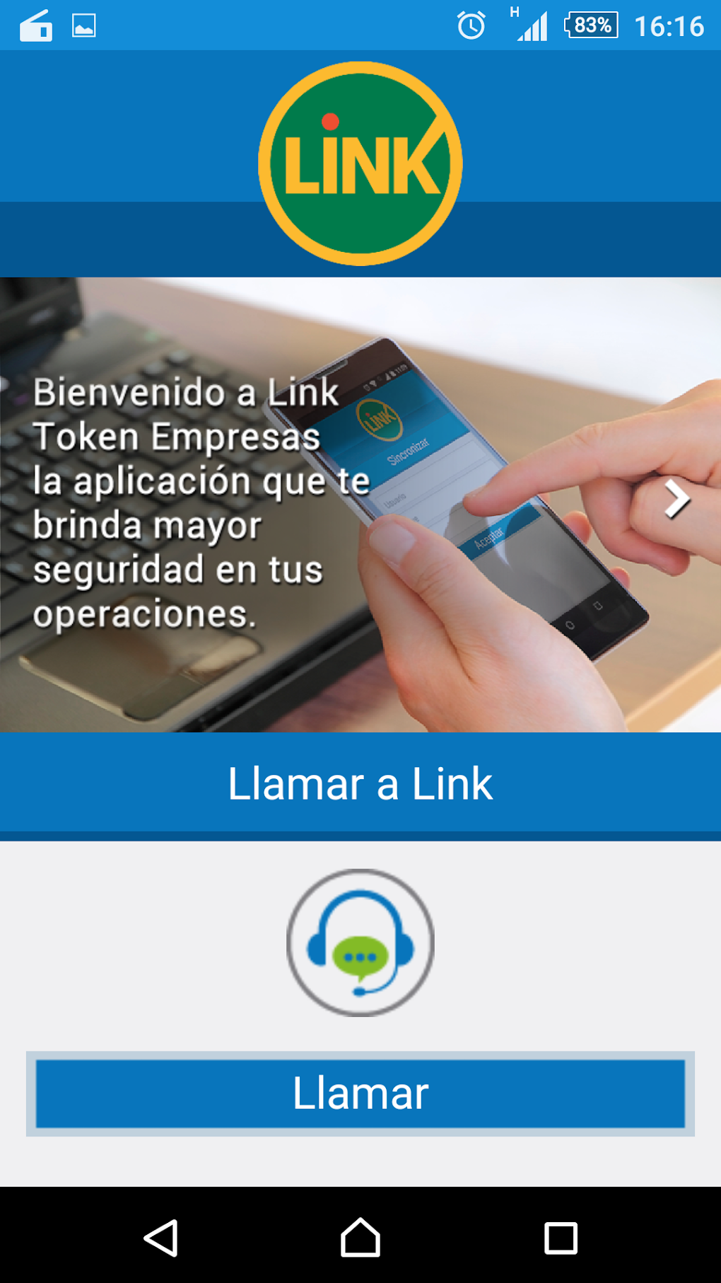 Link Token Empresas для Android — Скачать