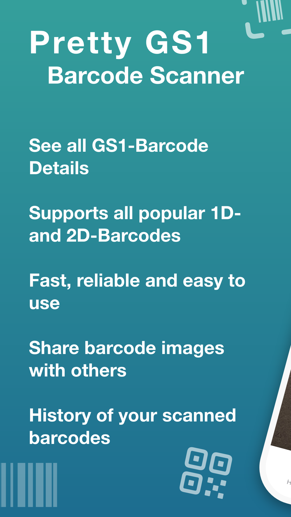 Pretty GS1 Barcode Scanner для iPhone — Скачать