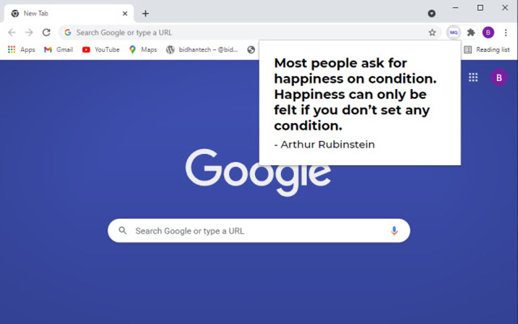 Motivational Quotes for Google Chrome - Extension Download