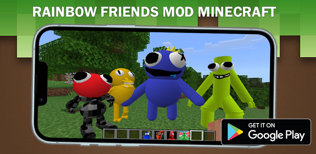 PLAYING THE RAINBOW FRIENDS MINECRAFT MOD (so amazing) 