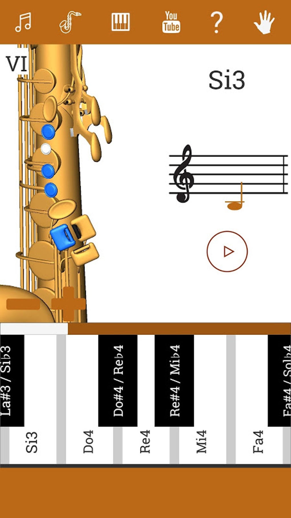 3D Saxophone Fingering Chart How To Play Saxophone APK สำหรับ Android ...