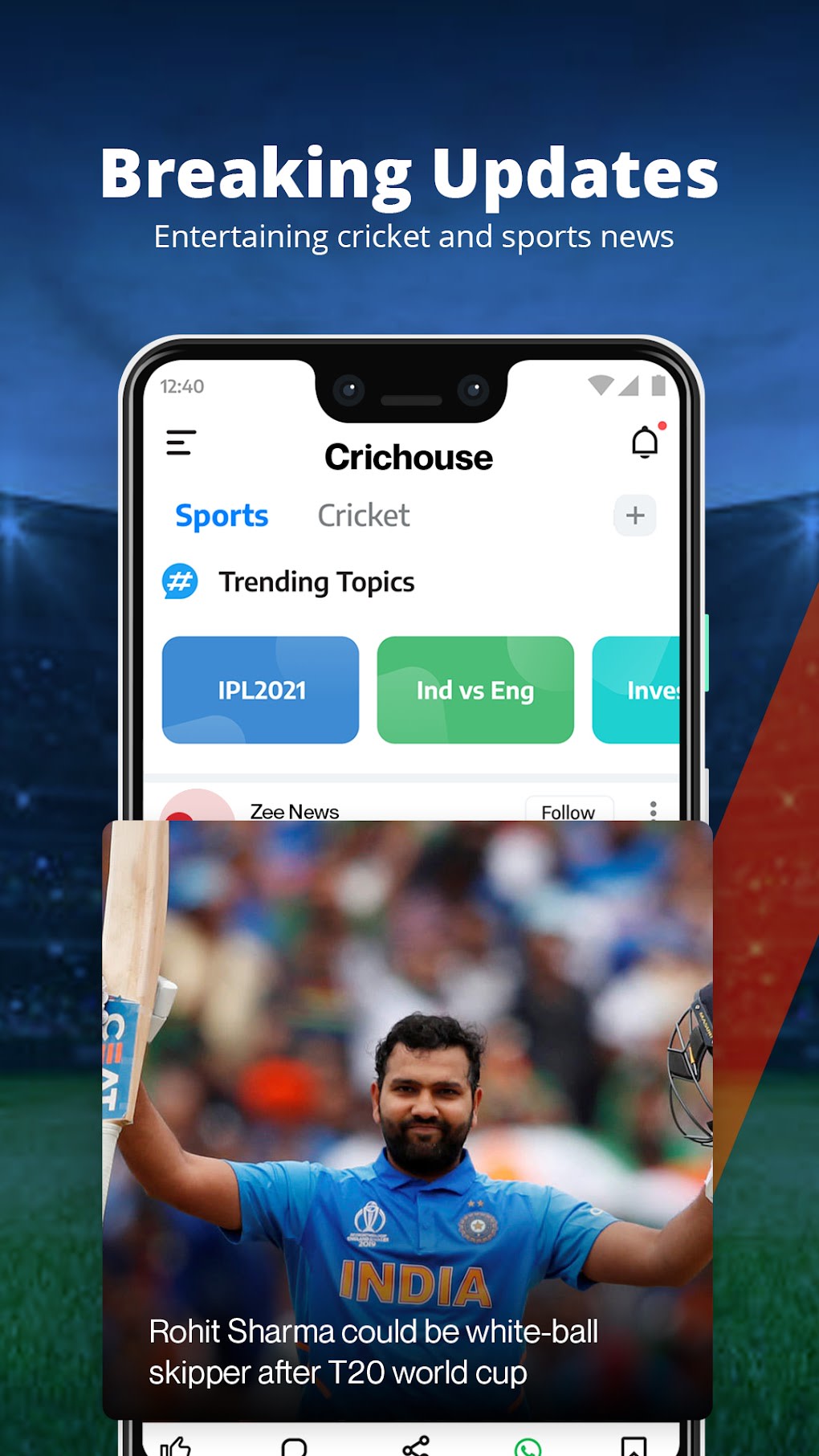CricHouse - Live Cricket IPL for Android