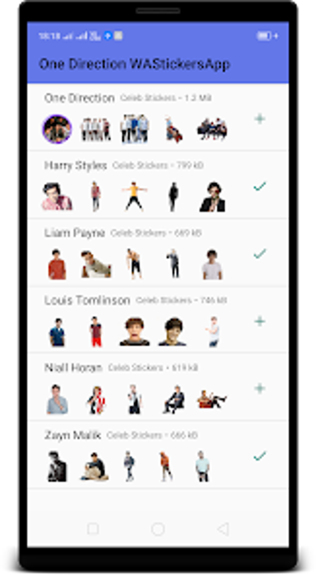 One Direction WAStickerApps for Android Download