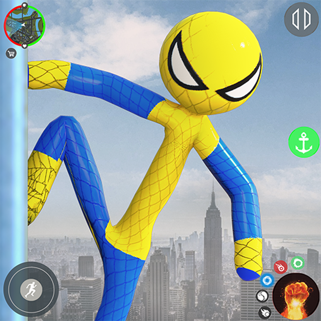 StickMan Rope Hero Spider Game для Android — Скачать