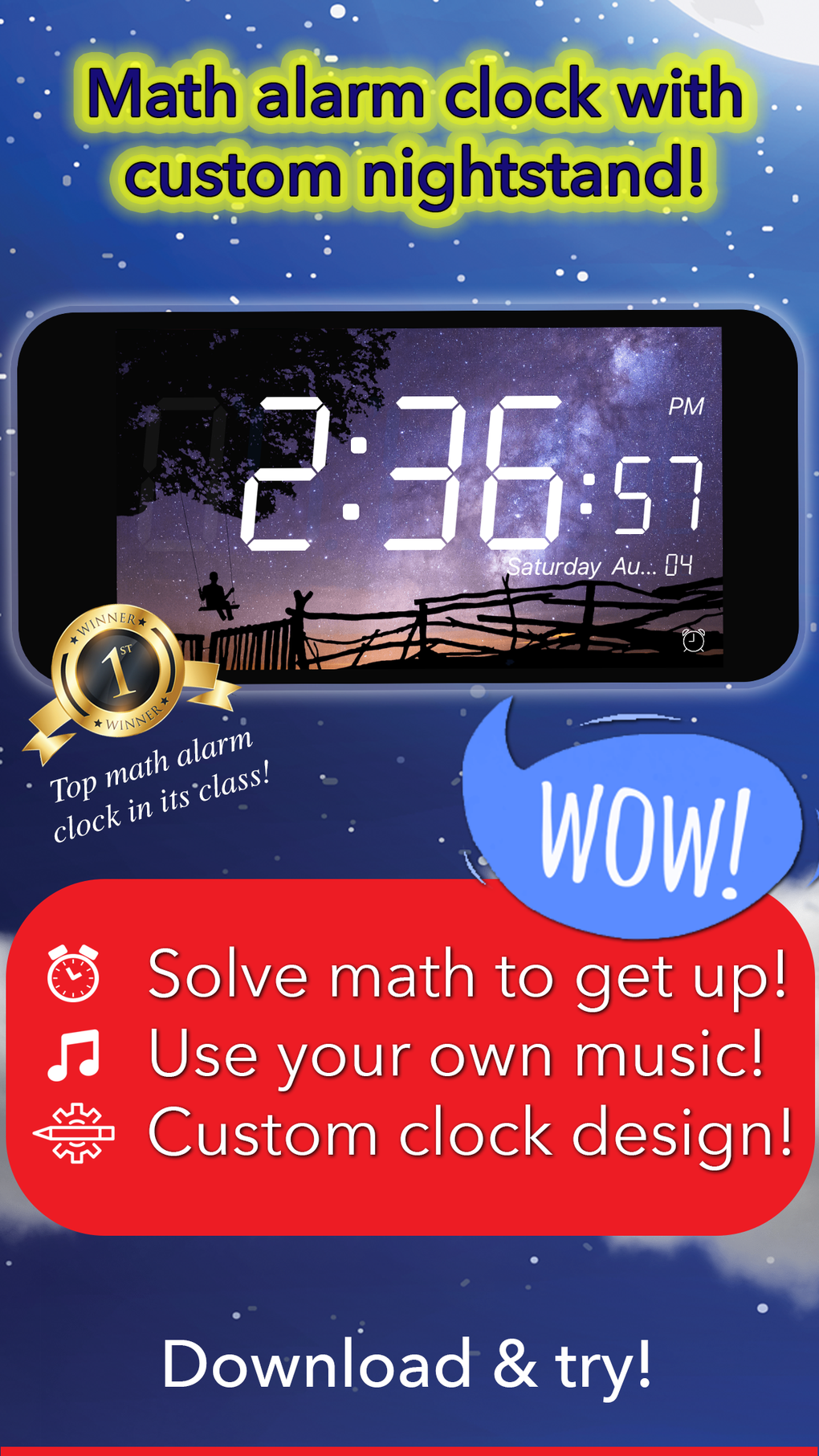 IPhone 용 Math Alarm Clock By Mathy - 다운로드