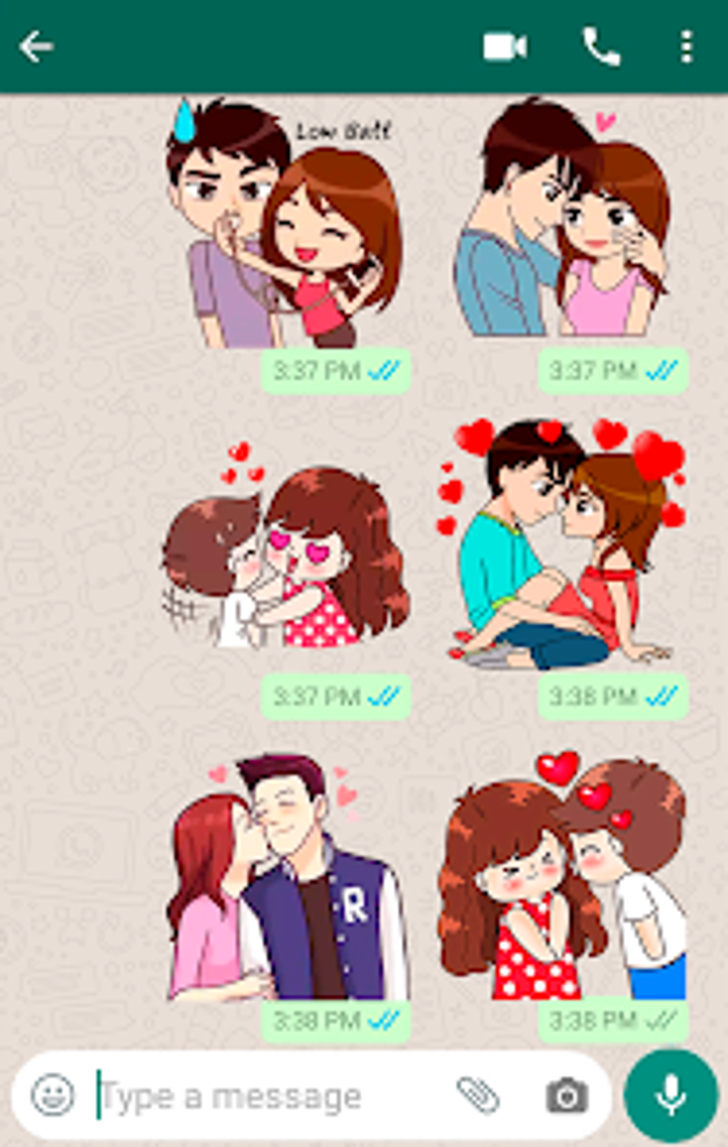 Love Story Stickers для Android — Скачать