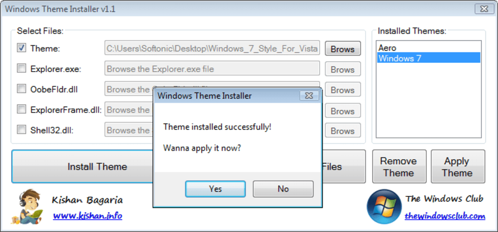 Télécharger des thèmes gratuits pour Windows 7
