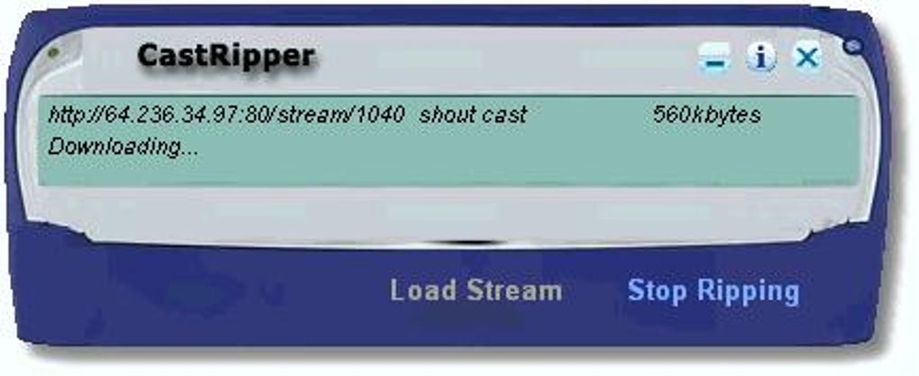 Load stream. Stream Grabber. Shoutcast client. Meteocast.