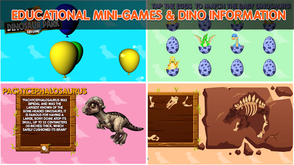 Dinosaur Park Jogo crianças – Apps no Google Play