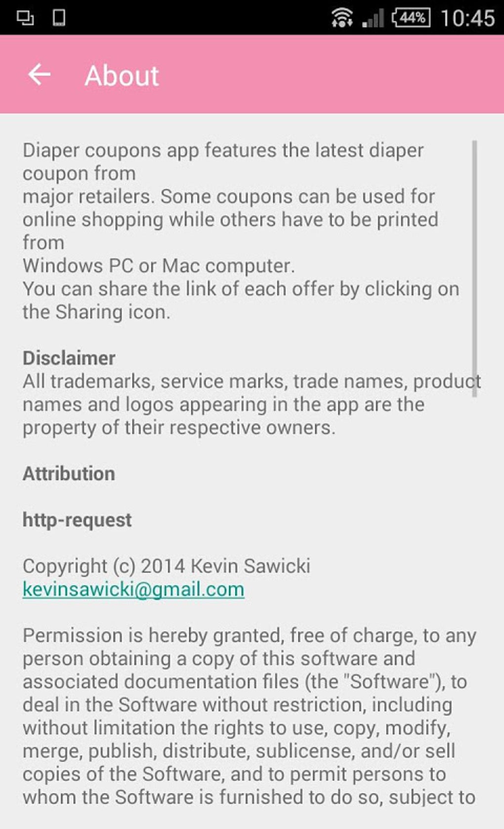 Diaper coupons apk for android download