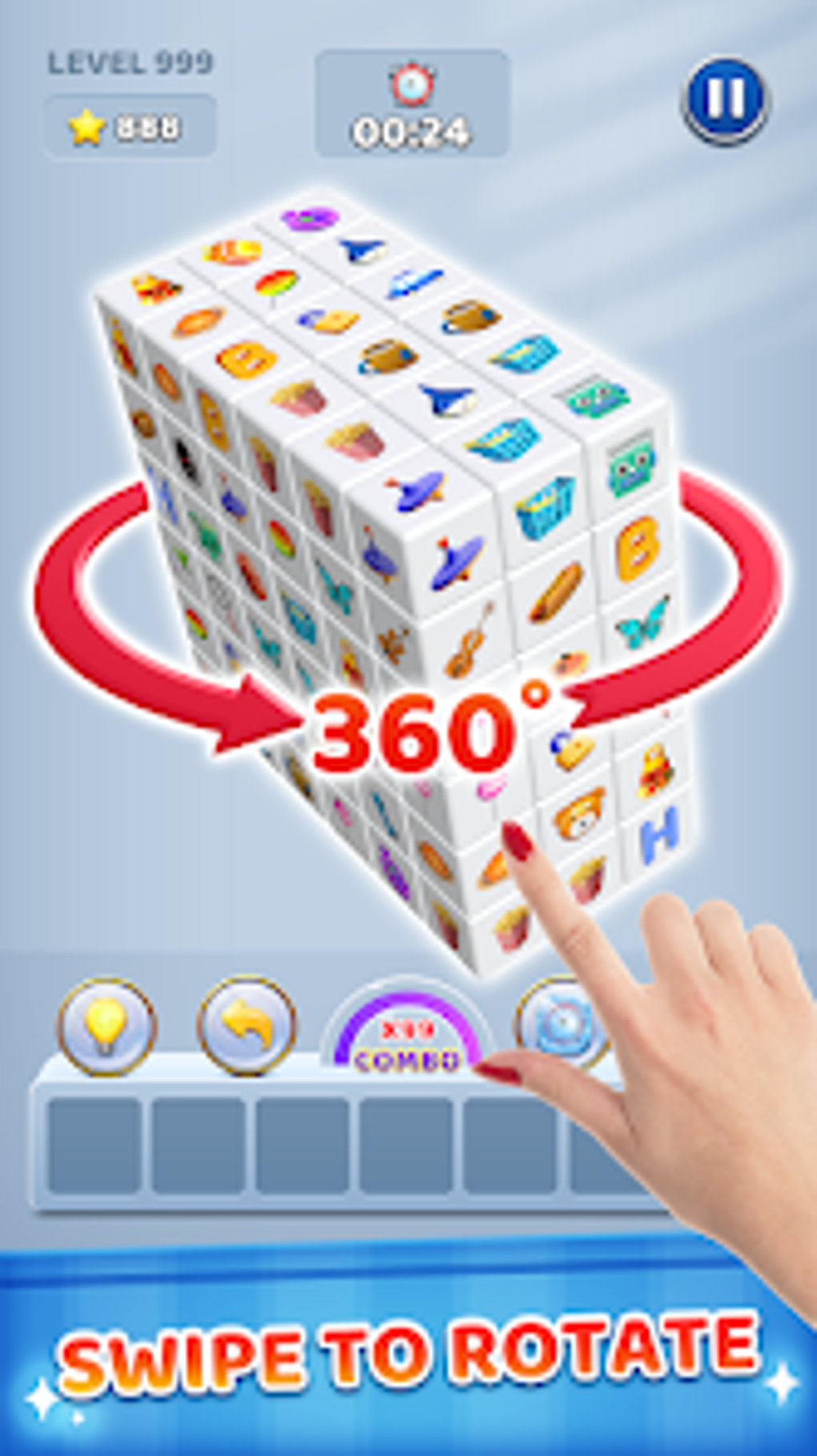 Triple 3D Cube - Match Puzzle для Android — Скачать