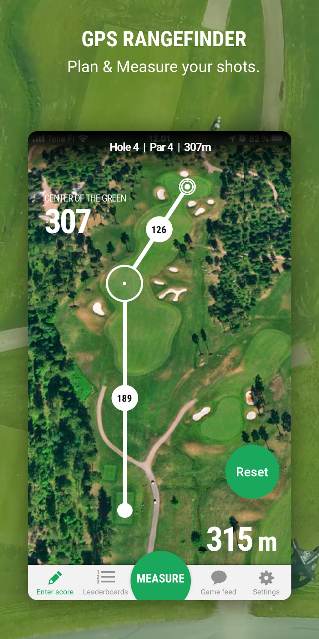 Enter Score – Golf GameBook