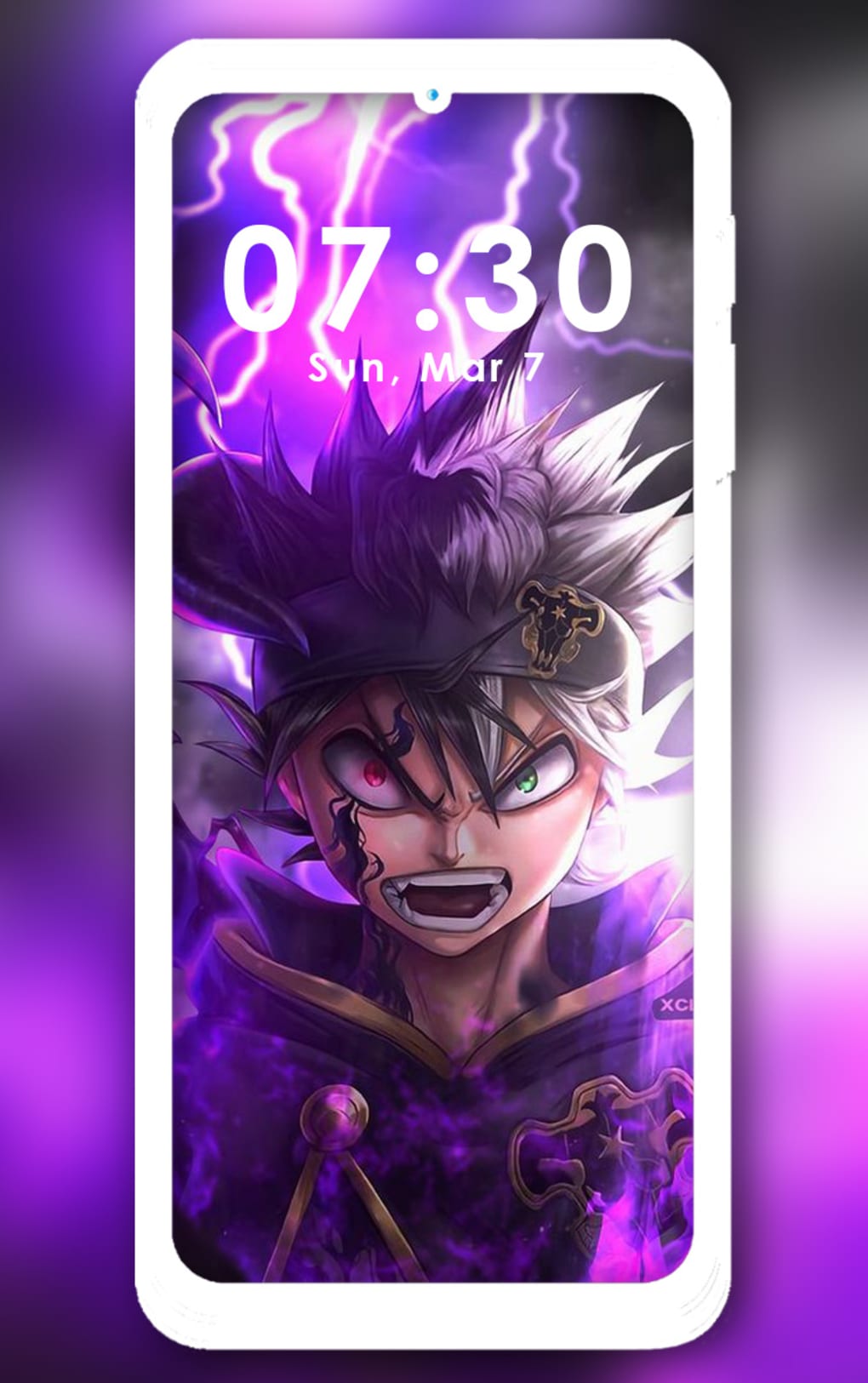 Anime Girl Mask Glowing Eyes 4K Phone iPhone Wallpaper 1234a