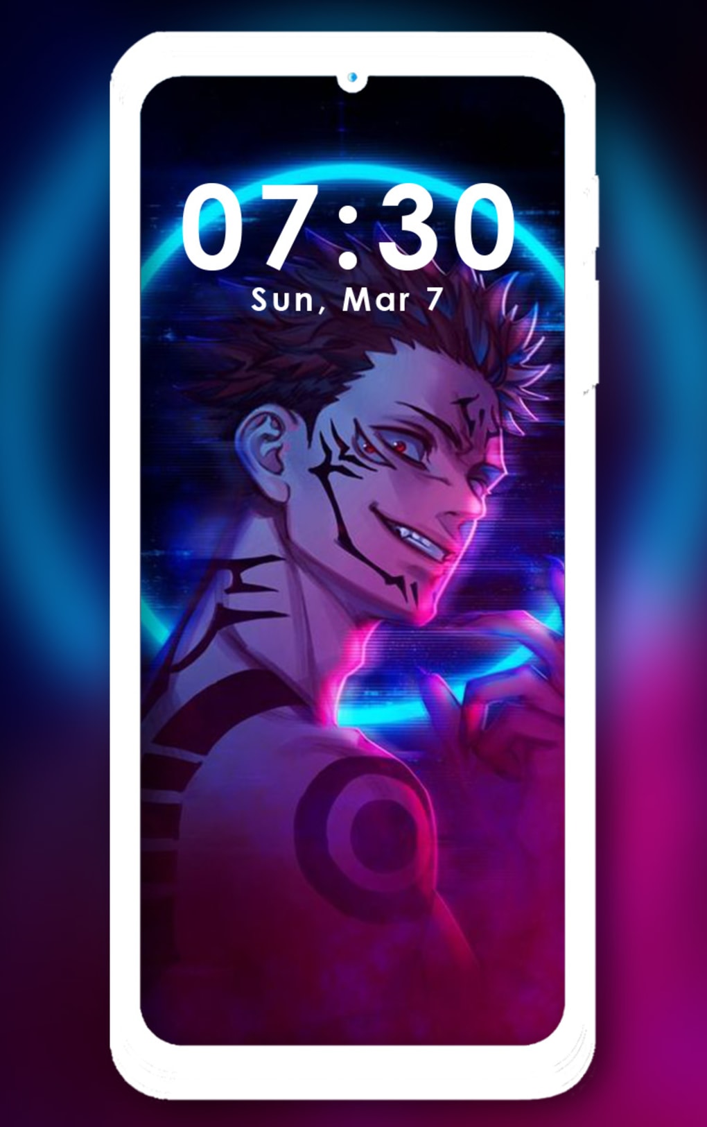 Anime Glow Art Neon Wallpaper for Android  Download