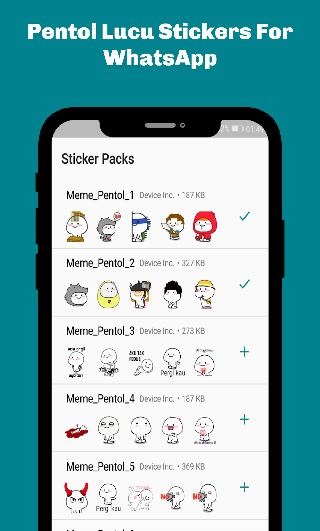 Pentol Funny Stickers for WhatsApp - WAStickerApps для Android — Скачать