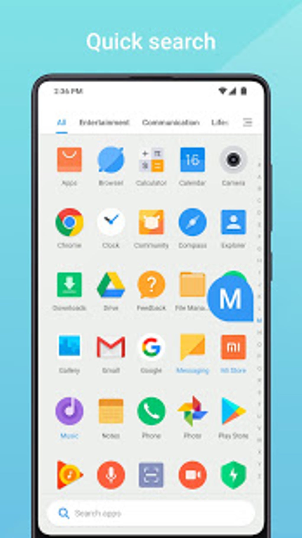 Mint Launcher для Android — Скачать