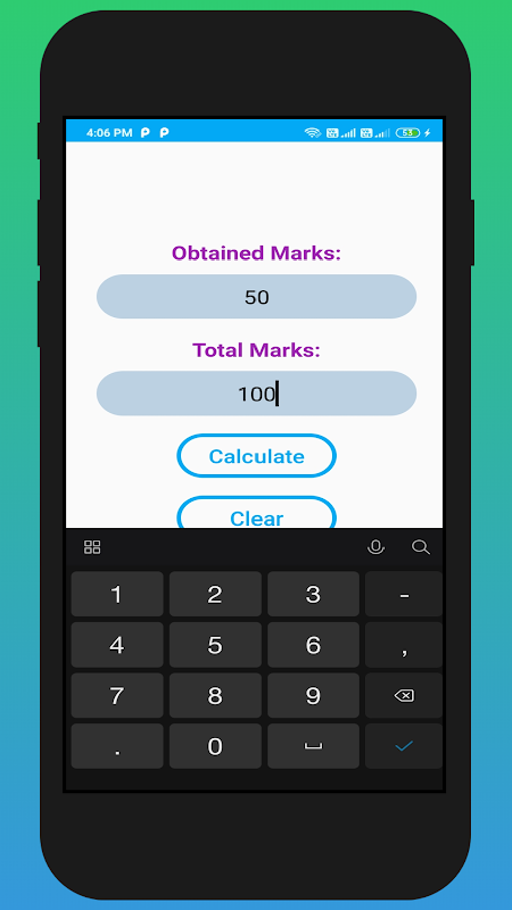 Marks Percentage Calculator APK для Android — Скачать